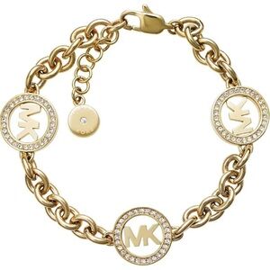 Michael Kors Circle Logo Chain Bracelet